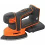 Black & Decker BDCDS18N 18 V akkukäyttöinen kolmiohiomakone, ilman akkua ja laturia, oranssi/musta