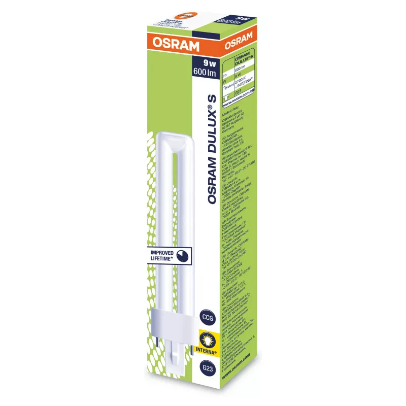 Osram DULUX S energiansäästölamppu 9W/827 G23 FS1