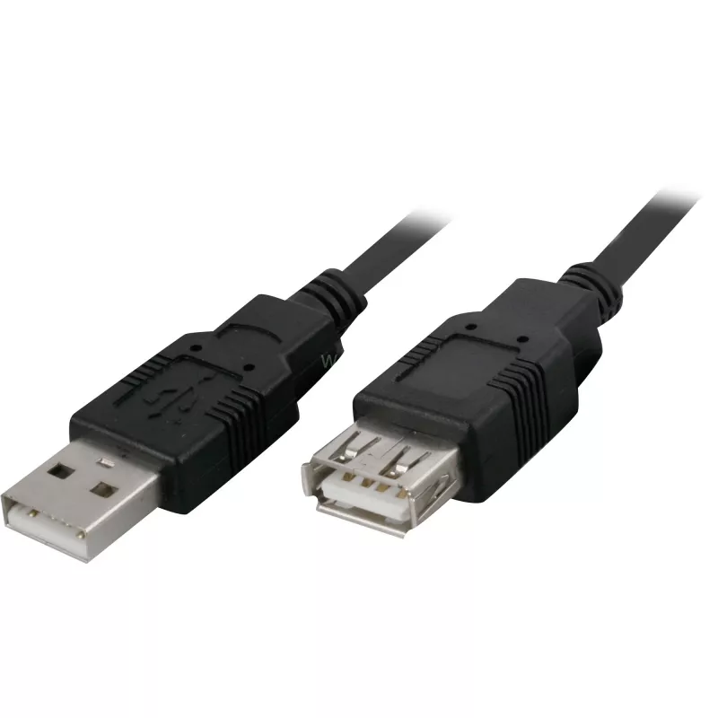 Goobay 68904 USB 2.0 -jatkokaapeli, USB-A uros – USB-A naaras, 3 m, musta