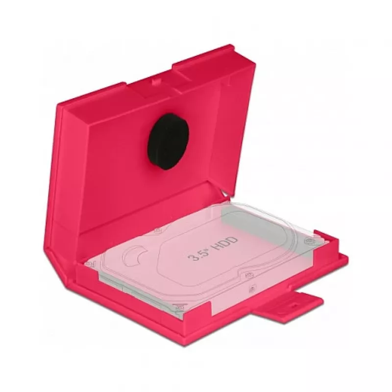 Suojakotelo DeLOCK 18374 3,5 tuuman HDD:lle punainen