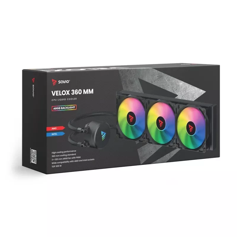 SAVIO VELOX 360 mm CPU-nestekühler ARGB