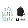 Reppu DICOTA D31696 musta polyeteenitereftalaatti (PET)