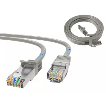 Ethernet-patchkaapeli Extralink Cat 5e UTP, 10 m, RJ-45–RJ-45, harmaa