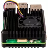 Joy-IT Armor Case BLOCK ACTIVE SBC-kotelo sopii kehitysalustoille Raspberry Pi (RB-AlucaseP5-07FAN)
