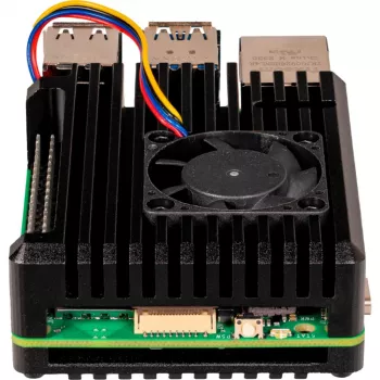 Joy-IT Armor Case BLOCK ACTIVE SBC-kotelo sopii kehitysalustoille Raspberry Pi (RB-AlucaseP5-07FAN)