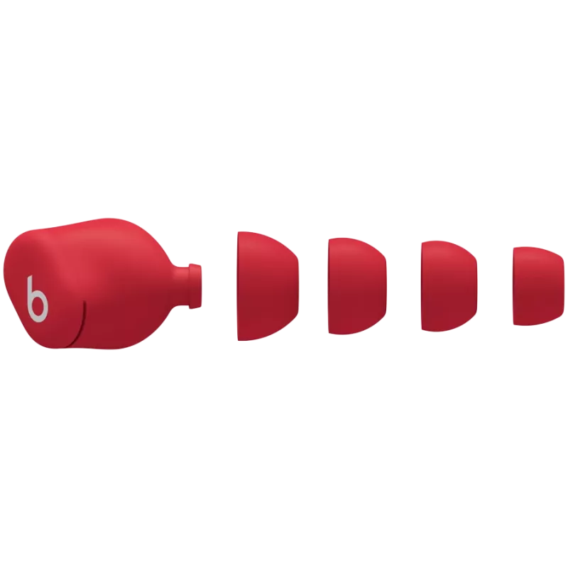 Beats Solo Buds - True Wireless -nappikuulokkeet - Transparent Red, malli A3151 A3150 A3152