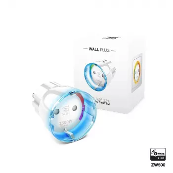Fibaro FIBEFGWPF-102-5 verkkopistoke-adapteri Type-F valkoinen