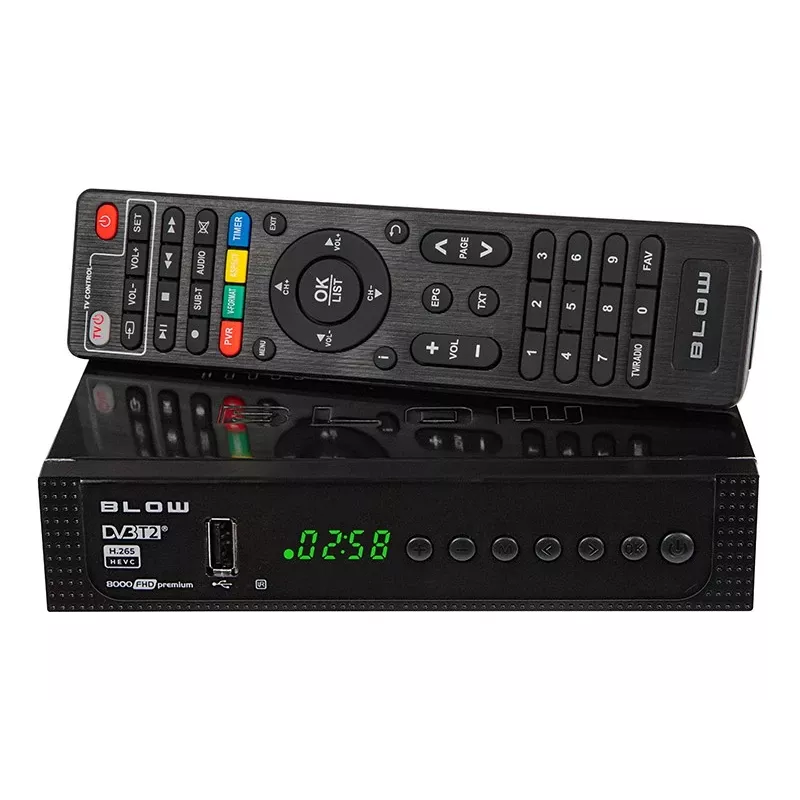 77-039# dekooderi viritin Dvb-t2 Blow 8000fhd Premium