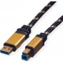 ROLINE Gold - USB-kaapeli - USB Type-B (uros) USB Type-A (uros)