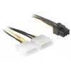 Virtakaapeli PCI Express -kortille DeLOCK 82315 0,15 m