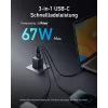 Sisäkäyttöön USB-pikalaturi Anker Prime A2669313 – 67 W, 1×USB-A, 2×USB-C, musta