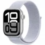 Apple Watch Series 10 alumiinikotelo GPS + Cellular 42 mm hopea Sport Loop sininen cloud
