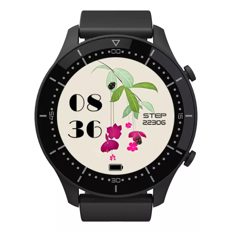 Älykello MEDIA-TECH MT870 — 1,3 tuuman (3,3 cm) IPS-kosketusnäyttö, 51 mm kotelo, Bluetooth, musta