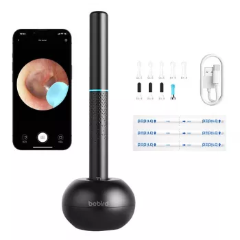 Korvanpuhdistin Bebird M9 S musta 1080P-kameralla, langaton
