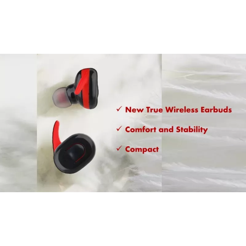 Earbuds V.Silencer Ture Wireless Earbuds musta/punainen