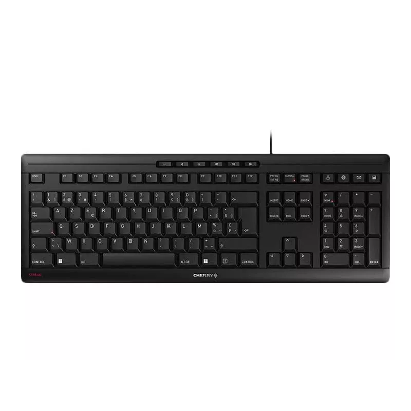 CHERRY STREAM JK-8500BE-2 Office USB AZERTY belgia musta näppäimistö