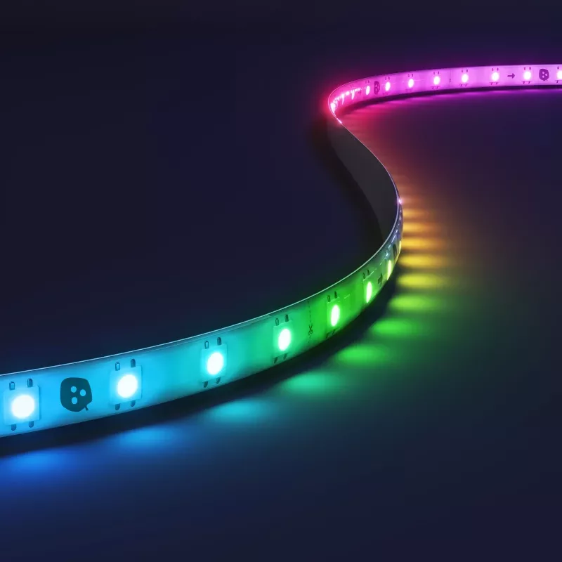 Nanoleaf Essentials NF085K02-5ALS Matter älykäs monivärinen HD-valonauha, aloituspakkaus, 5 m, 300 LEDiä, yli 16 milj. väriä, 550 lm, 18 W, 2700-6500 K, Wi-Fi/Bluetooth