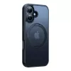 Suojakotelo Torras Ostand Pro iPhone 16 Plusille — musta, ohut profiili, kevyt