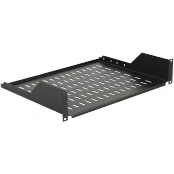 Rack-hylly LOGON RAS210BL musta 30 kg kantavuus 19