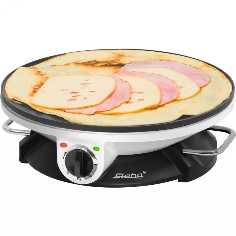 Steba CR 32 - crêpe-levy - 1,2 kW - musta/valkoinen
