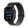 Apple Watch Ultra 2 GPS + Cellular 49 mm Black Titanium -kotelo ja Black Titanium Milanese Loop – M