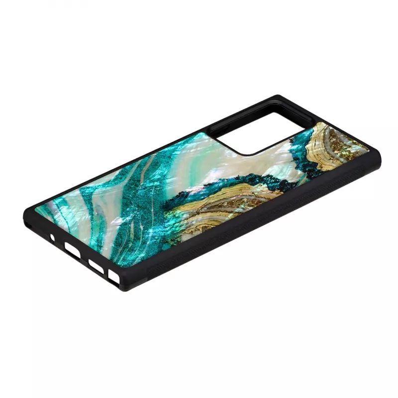 Suojakotelo iKins Samsung Galaxy Note 20 Ultra -malliin — Aqua Agate -kuvio