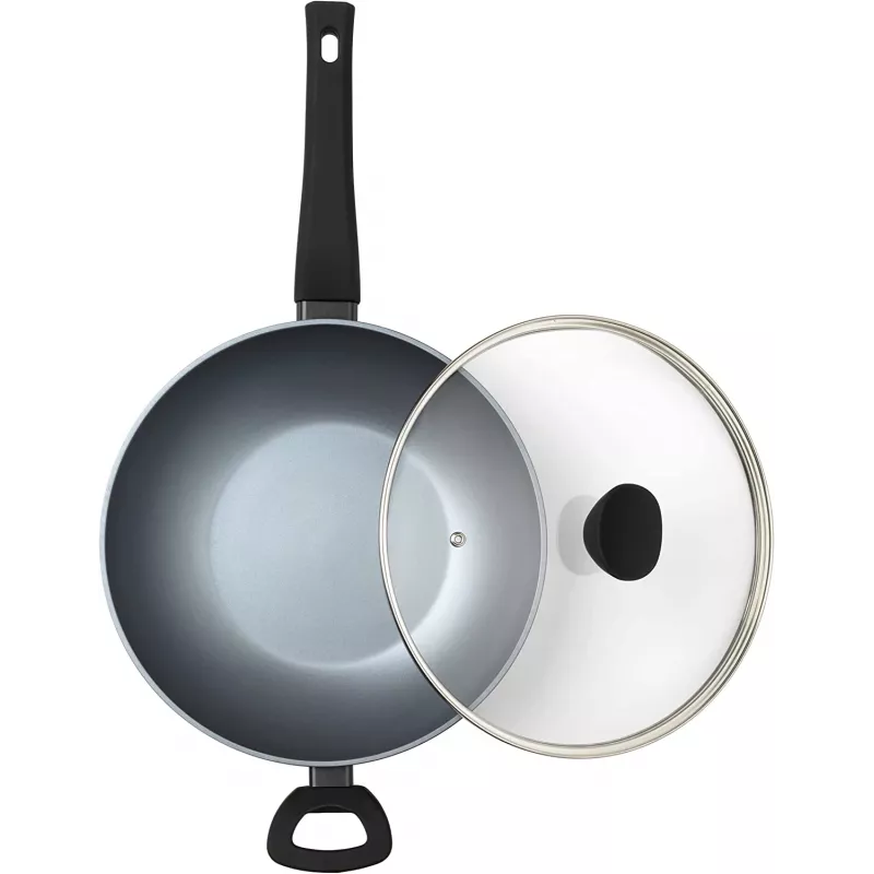 Wok-pannu Russell Hobbs RH01709EU 28 cm helmiäispinnoitettu, tarttumaton keittopannu