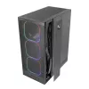 PC-kotelo TACENS MARS MC-NEBULA Midi Tower karkaistulla lasilla, neljä 120 mm aRGB-tuuletinta, tukee ATX, GPU jopa 30,2 cm
