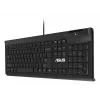 Johdollinen täysikokoinen näppäimistö ASUS KU100 musta, viron asettelu, USB Type-A, 2 m kaapeli