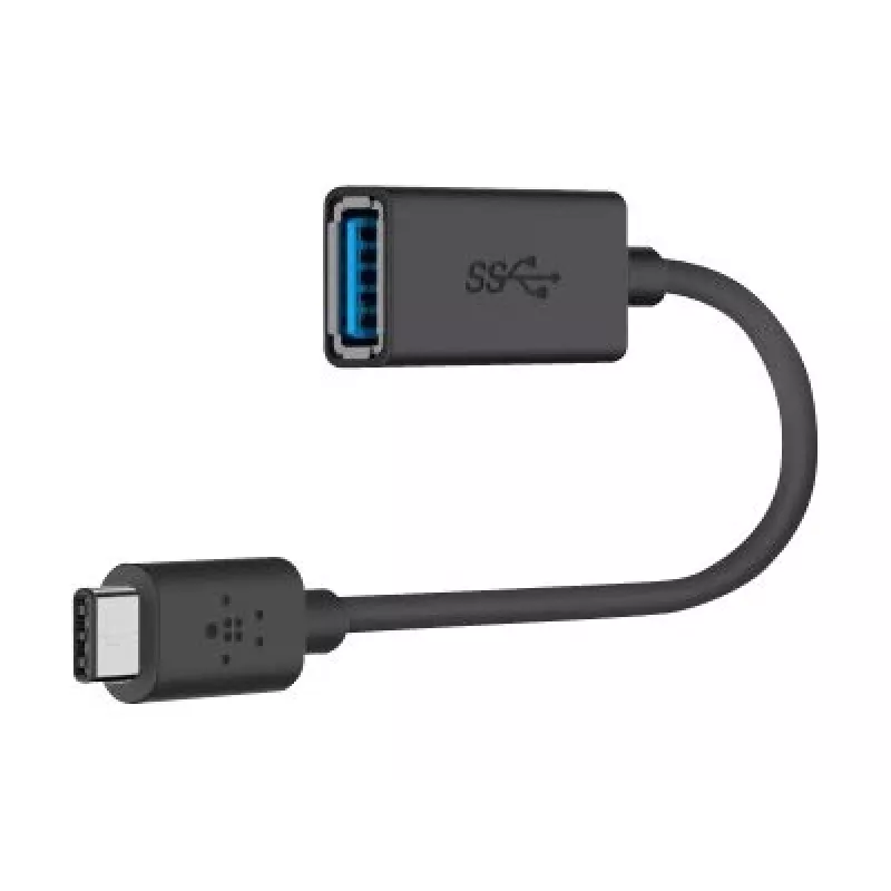 Belkin USB 3.0 USB-C – USB-A -sovitin, 5 Gbps, musta