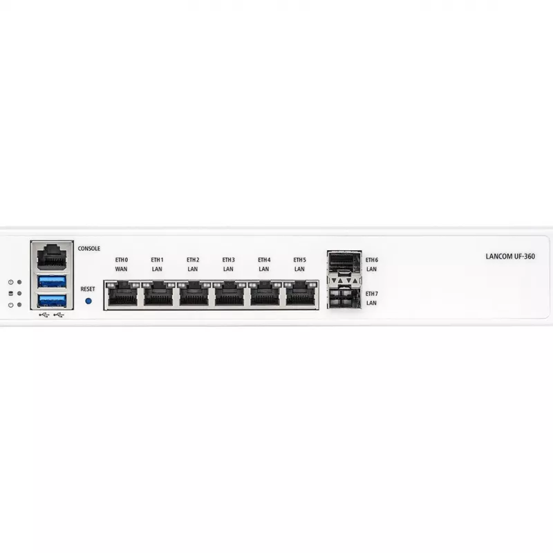 LANCOM R&S Unified Firewall UF-360 - palomuuri - 8 porttia - GigE - 1U - rack-asennettava