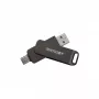 USB-muistitikku PATRIOT RAGE R550 128 GB USB 3.2 (USB-A / USB-C), luku 100 MB/s, kääntyvä, musta