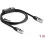 DeLOCK 81562 Cat.6 F/UTP -verkkokaapeli kytkimellä, RJ-45, 0,3 m, musta