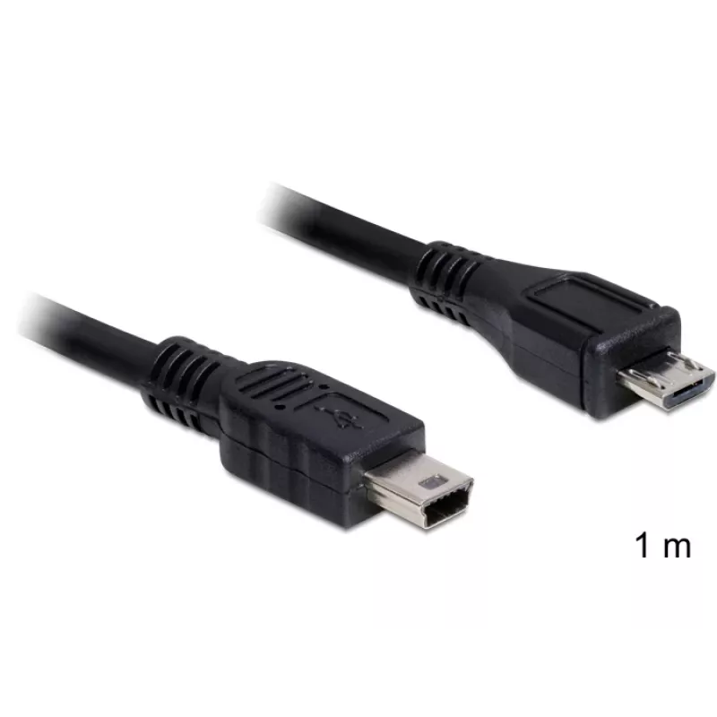 USB-kaapeli DeLOCK 83177 1 m Micro-USB B Mini-USB B musta