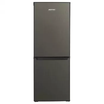 Jääkaappi-pakastin MPM MPM-215-KB-39/E — 215 l, pakastin alhaalla, Dark Inox, vaihdettavat oven kätisyydet, LED-valaistus