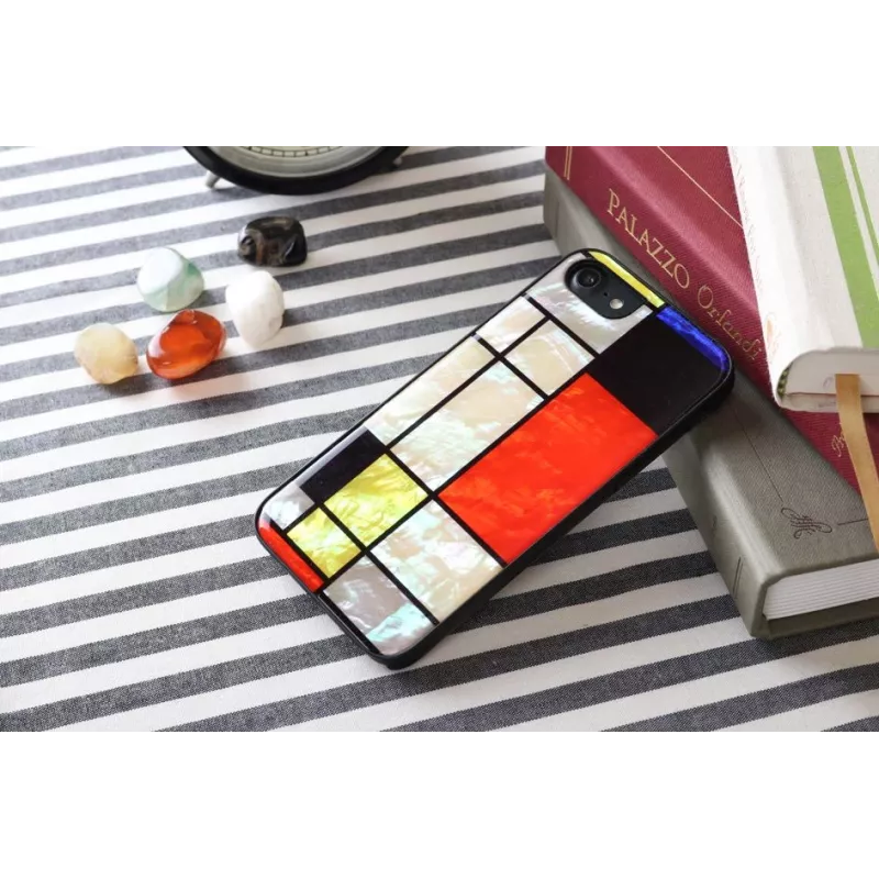 iKins suojakotelo Apple iPhone 8/7 Mondrian musta