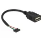 USB-kaapeli DeLOCK 84831 USB 2.0 0,15 m musta