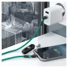 USB-kaapeli RealPower MagneticCharge2 1 m vihreä pikalataus tiedonsiirto
