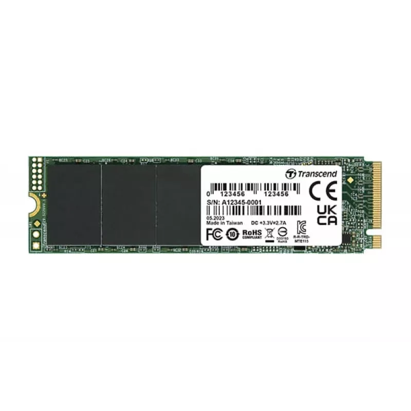 SSD-asema Transcend 500 GB M.2 PCI Express 3.0 NVMe TS500GMTE115S
