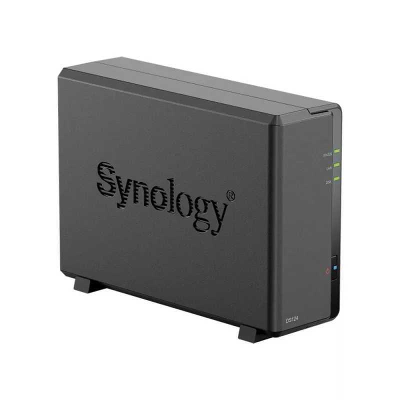 Synology DiskStation DS124 NAS/tallennuspalvelin työpöytä Ethernet LAN musta RTD1619B