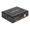 HDMI stereo / 5.1 -kanava audion erotin 4K, sovitin musta