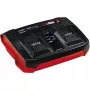Einhell Power-X-Twincharger 3 A akkulaturi sisäkäyttöön musta - punainen (4512069)