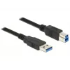 USB-kaapeli DeLOCK 85070 USB 3.2 Gen 1 5 m USB A USB B musta
