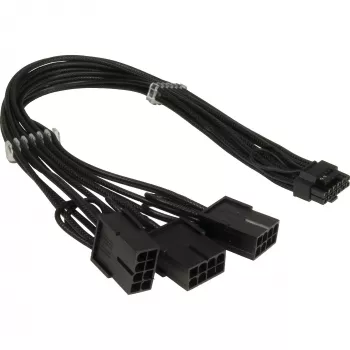 PCIe-virtasovitin INTER-TECH GPU-02 12-pin 3×8-pin (34 cm kaapeli)