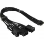 PCIe-virtasovitin INTER-TECH GPU-02 12-pin 3×8-pin (34 cm kaapeli)