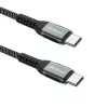 Qoltec kaapeli USB 2.0 Type-C – USB 2.0 Type-C 100W QC 3.0 PD 1 m musta