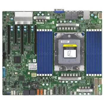 Supermicro - H13SSL-NT-B - emolevy - ATX - AMD ei CPU - Socket SP5 - USB 3.0 - 2 x 10 Gigabit LAN - integroitu näytönohjain (CPU vaaditaan) 10 GB DIMM SATA 6 GB/s näytönohjain Lan USB 3