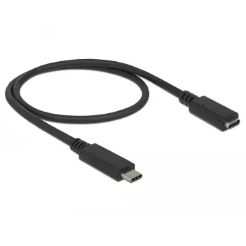 USB-kaapeli DeLOCK 85532 USB 3.2 Gen 1 0,5 m USB-C musta