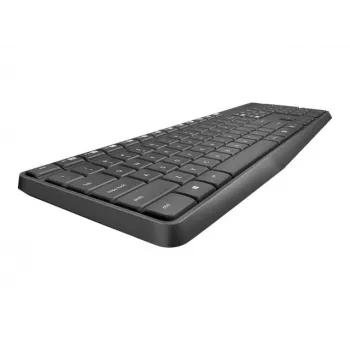 Logitech MK235 kestävä langaton näppäimistö- ja hiirisarja harmaana