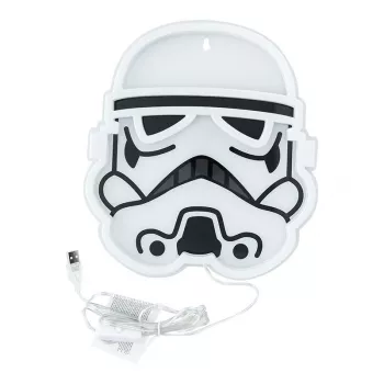 Seinälle asennettava LED-neonvalo Paladone Stormtrooper malli PP14595SWVN, koristeellinen Star Wars-valaistus